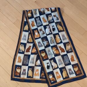 Vintage Funky Cat Scarf.